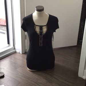 Dressy top/ tunic with appliqué